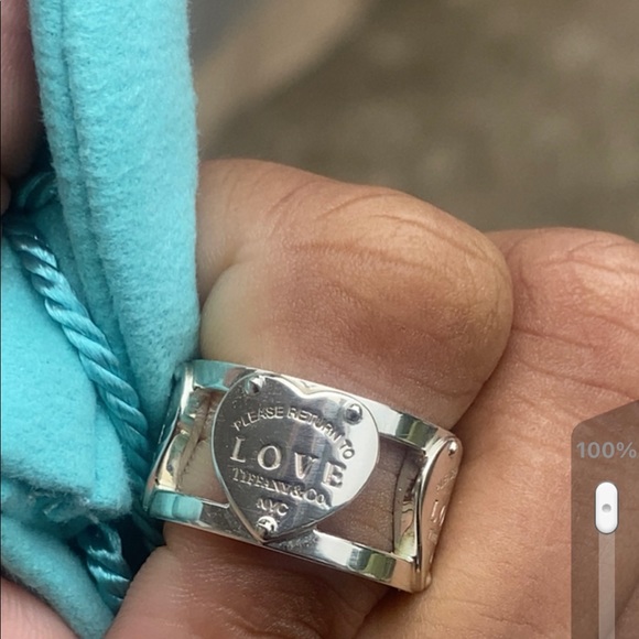 Tiffany & Co. Jewelry - AUTHENTIC TIFFANY &co WIDE LOVE RING